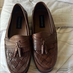 Giorgio Brutini Brown Leather Slip-On Loafers